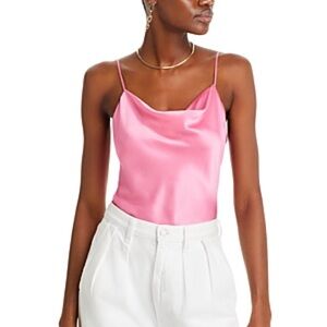NEW Cinq a Sept Marta Silk Cowlneck Cami Top
Elegant Satin Cami Top Draped $245